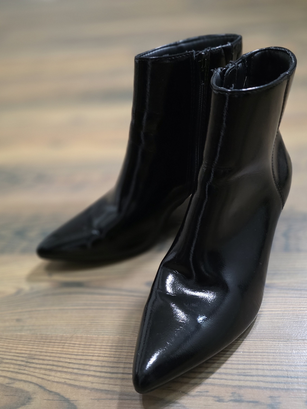 Women's Black Pointed Toe Ankle Boots